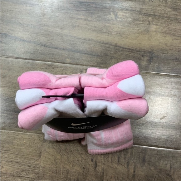 NIKE EVERYDAY CUSHIONED CREW SOCKS YTH 5Y-7Y pink - Picture 5 of 16